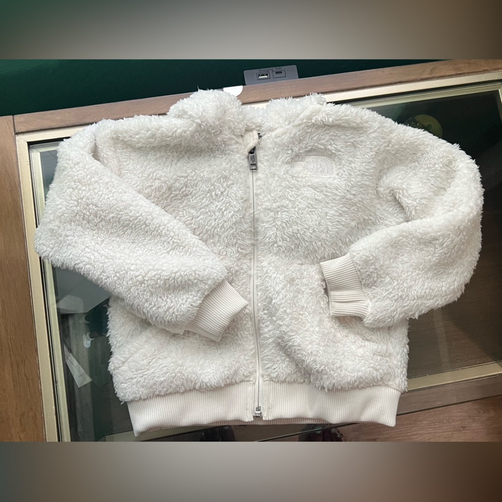 The North Face Kids White Fleece Jacket
